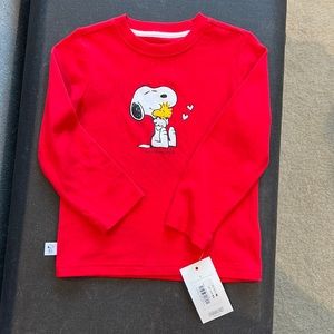 Peanuts Janie and Jack Long sleeve shirt (NEW)